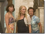 CHRISTINE BARANSKI (Tanya), MERYL STREEP (Donna) and JULIE WALTERS (Rosie) star in Mamma Mia!